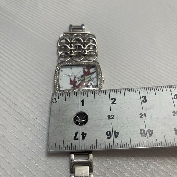Ed Hardy Edly Ladies Lynx Sparrows Wrist Watch 7" Y2k Needs Battery - Picture 4 of 7